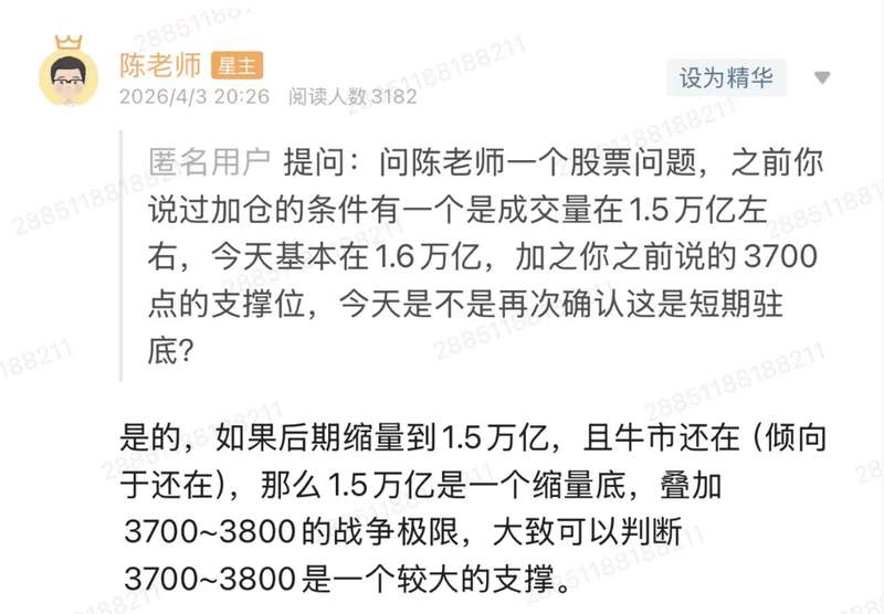  从3700到3800：我的三次精准抄底与牛市周期预警 股票财经