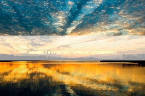 网络加速服务背后的退款逻辑：为何部分用户选择权益保障路径