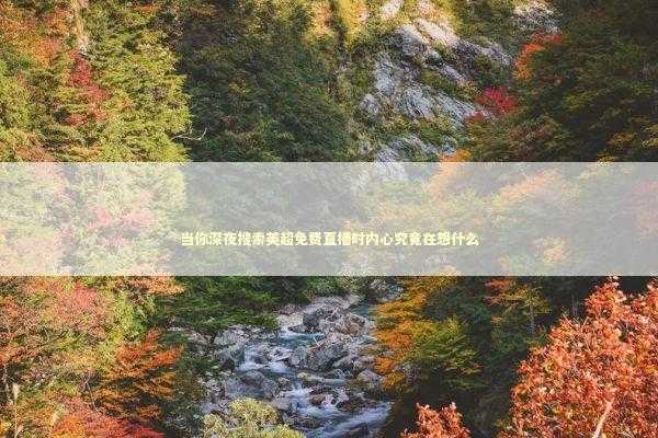 当你深夜搜索英超免费直播时内心究竟在想什么 当你深夜搜索英超免费直播时内心究竟在想什么 体育新闻
